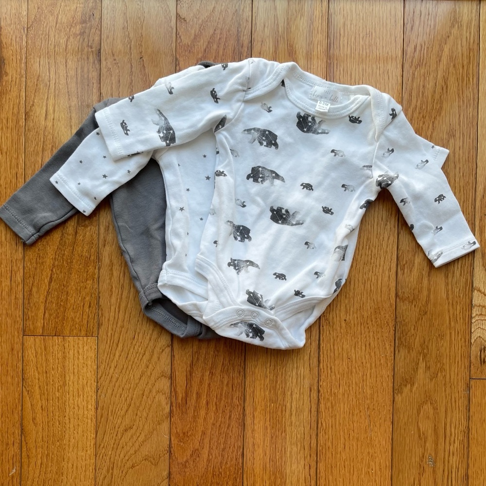 Trés beau et belle. Baby long sleeve 3pk